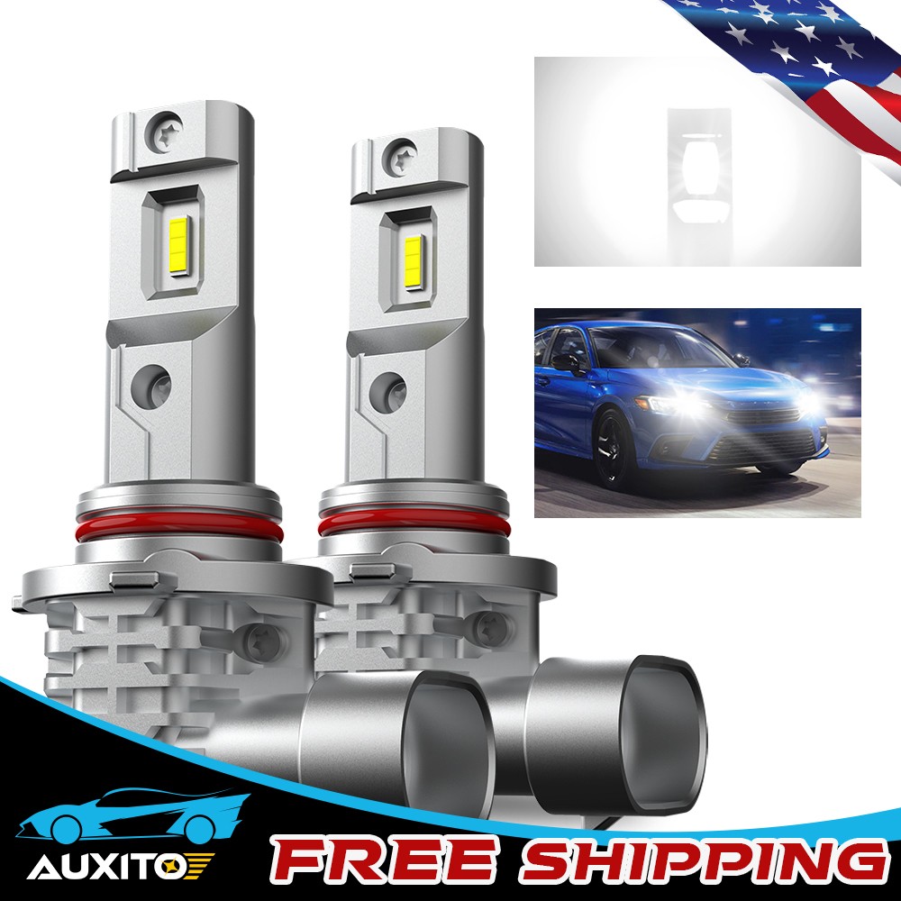 2X NEW CSP Auxito 9005 LED Headlight Bulb Plug Play and 6500K Cool Super Bright