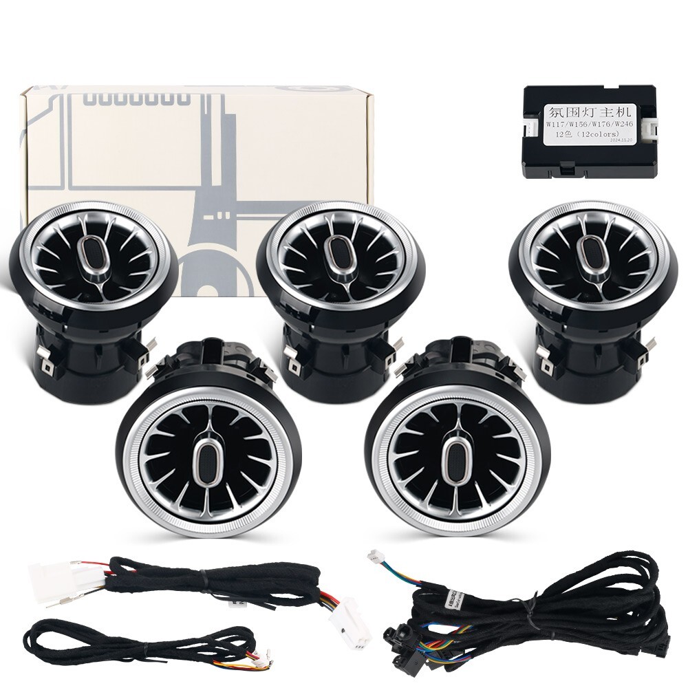 LED Air Vent Ambient Light For Mercedes Benz W117 CLA180 CLA200 CLA250 CLA45 5pc