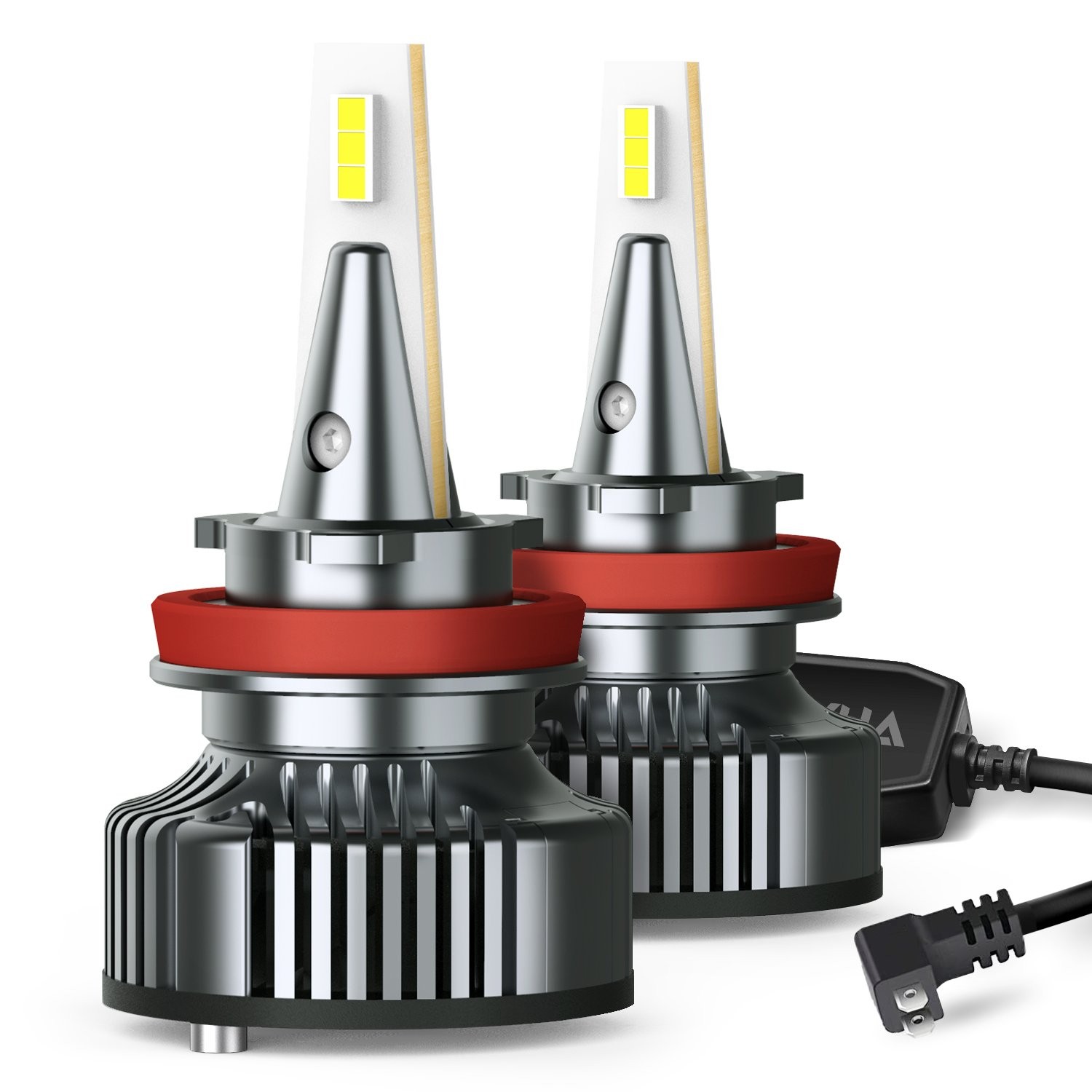 AUXITO H11B LED Headlight Bulb Kit High Low Beam Fog Light 100W 6500K 16000LM