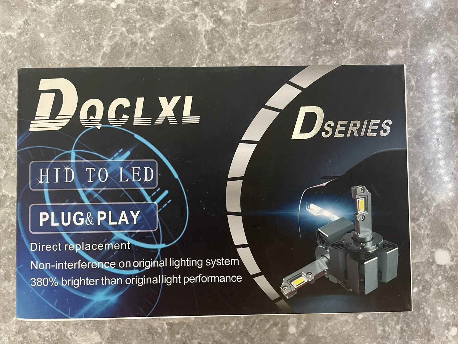 DQCLXL D2S D2R D2C LED Headlight Bulbs 70W 14000 Lumens 6500K