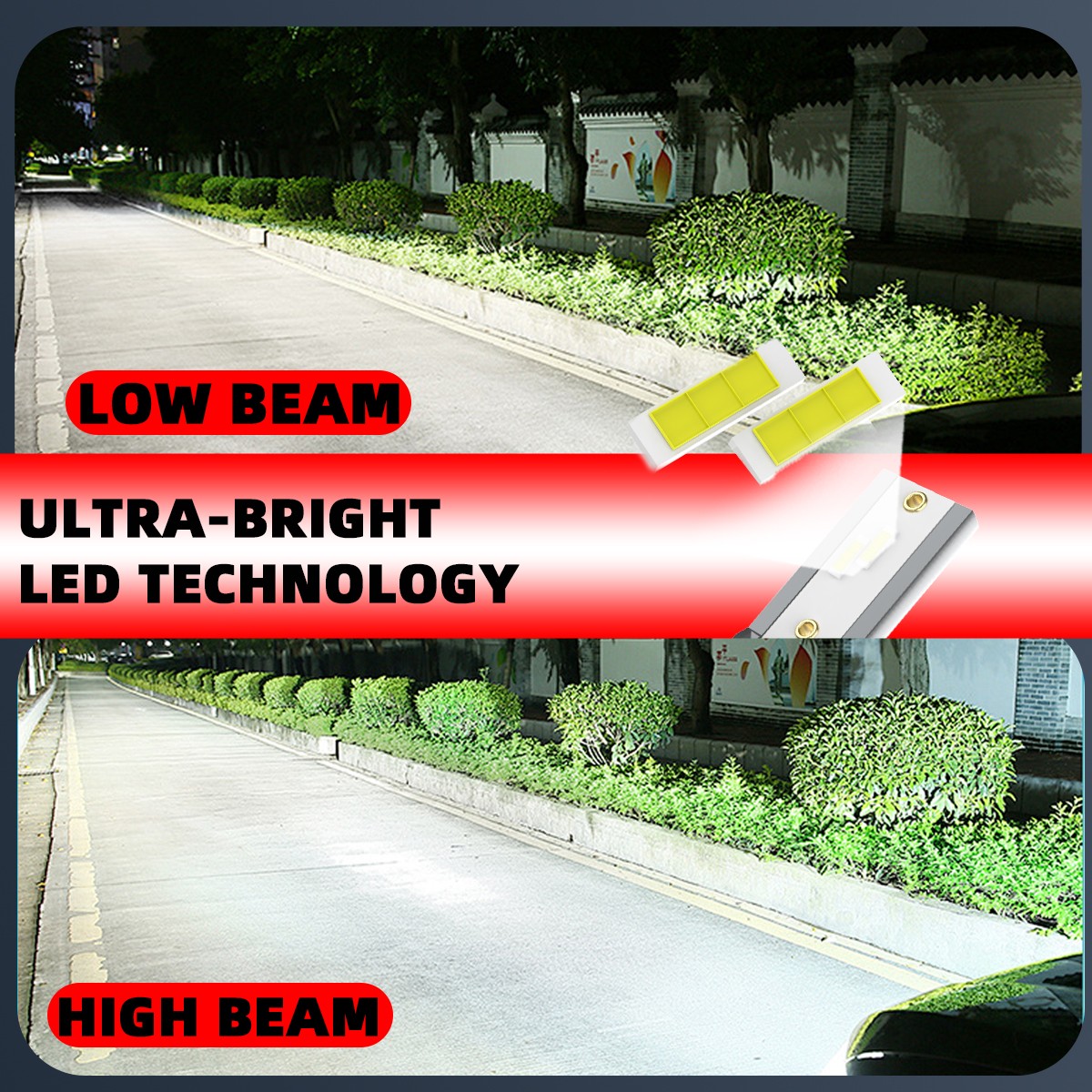 TTDBDAN 9008 For Dodge Durango 2004-2009 LED Headlight Bulbs Hi/Lo Beam 6500K