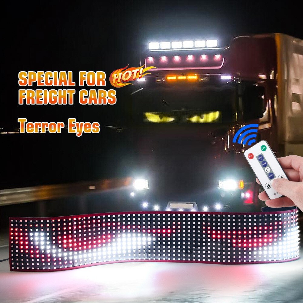 200CM Truck Specific Devil’s Eye LED-Screen Car Eye Truck Dynamic LED Light USA