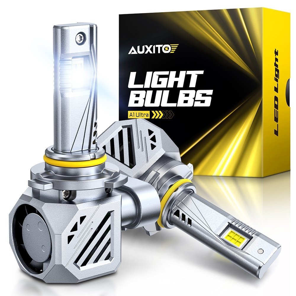 AUXITO Ultra Bright LED 9005 Headlight Bulbs White 6500K Aviation Aluminum Body