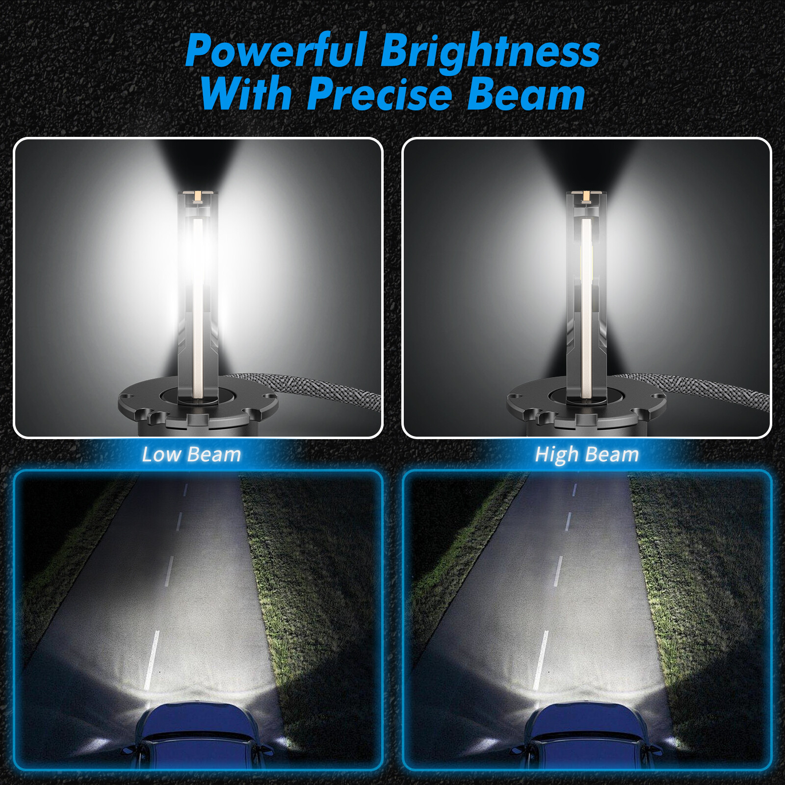2x D2S LED Headlight Bulbs 80W Bright for Acura TSX 2004-2014 HID Replace 6000K
