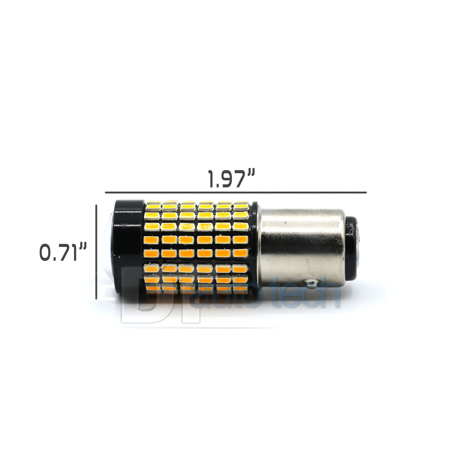 2X 750 LM 1157 50W High Power LED Yellow Amber Front Turn Signal Lights Bulbs