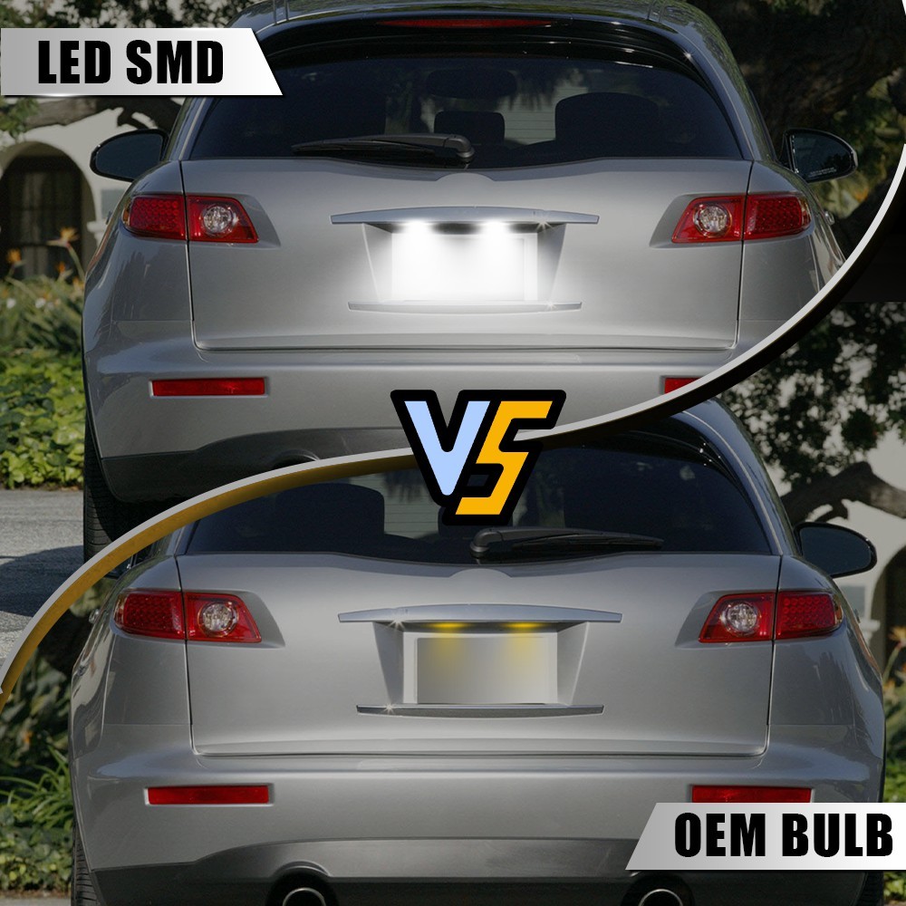 26511CM80A For Infiniti FX35 FX45 03-08 Rear Clear White LED License Plate Light