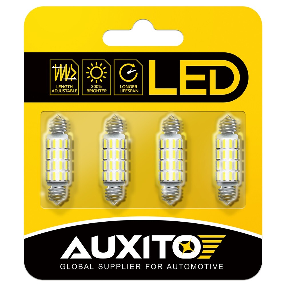 AUXITO 39-42MM 211-2 212-2 578 LED Interior Map Light Bulb 6000K CANBUS White