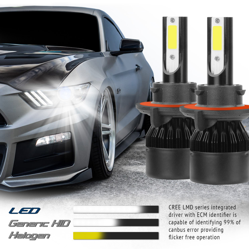 New Z ES LED 48800LM Kit 6000K White Headlight Dual Hi Lo PAIR – H13 9008