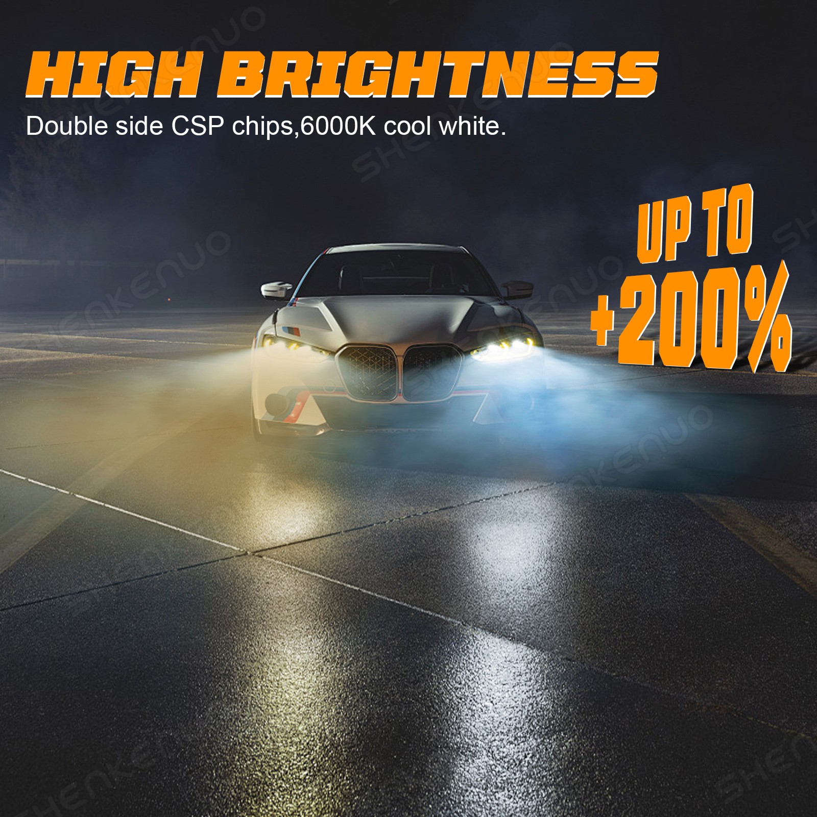 2x LED H7 Headlight Bulbs Light Kit High Low Beam 6000K Super White Bright