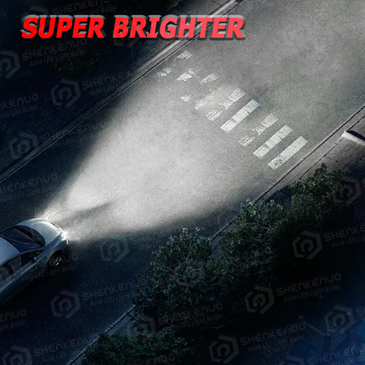 9005+9006 Front LED Headlights Kit Bulbs HIGH LOW Beam White 3570 CSP Chip