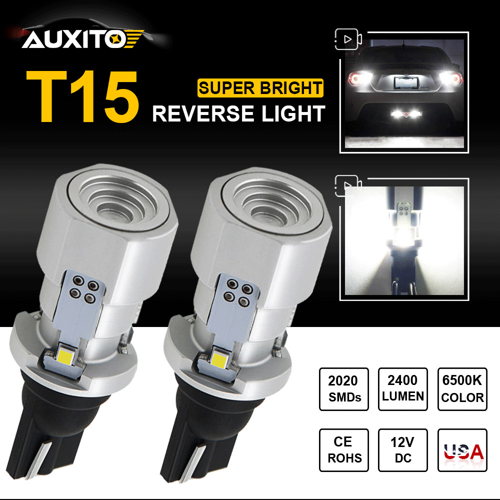 2400LM 6500K No Error Canbus 921 912 T15 W16W LED Backup Reverse Light Bulb 12V