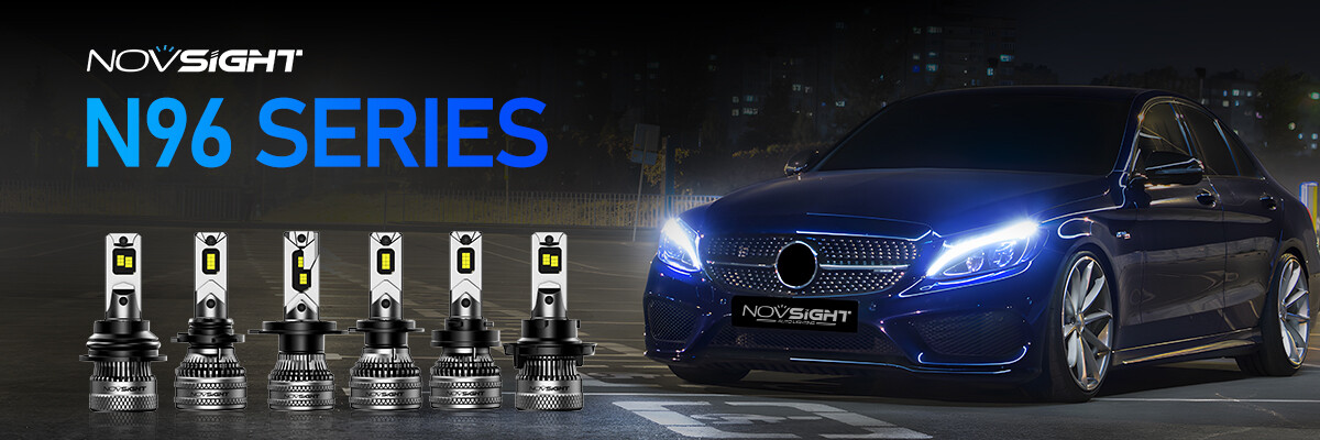 NOVSIGHT 9005 LED Headlight Bulbs High Low Beam Bright Lamp 6500K 40000LM 200W