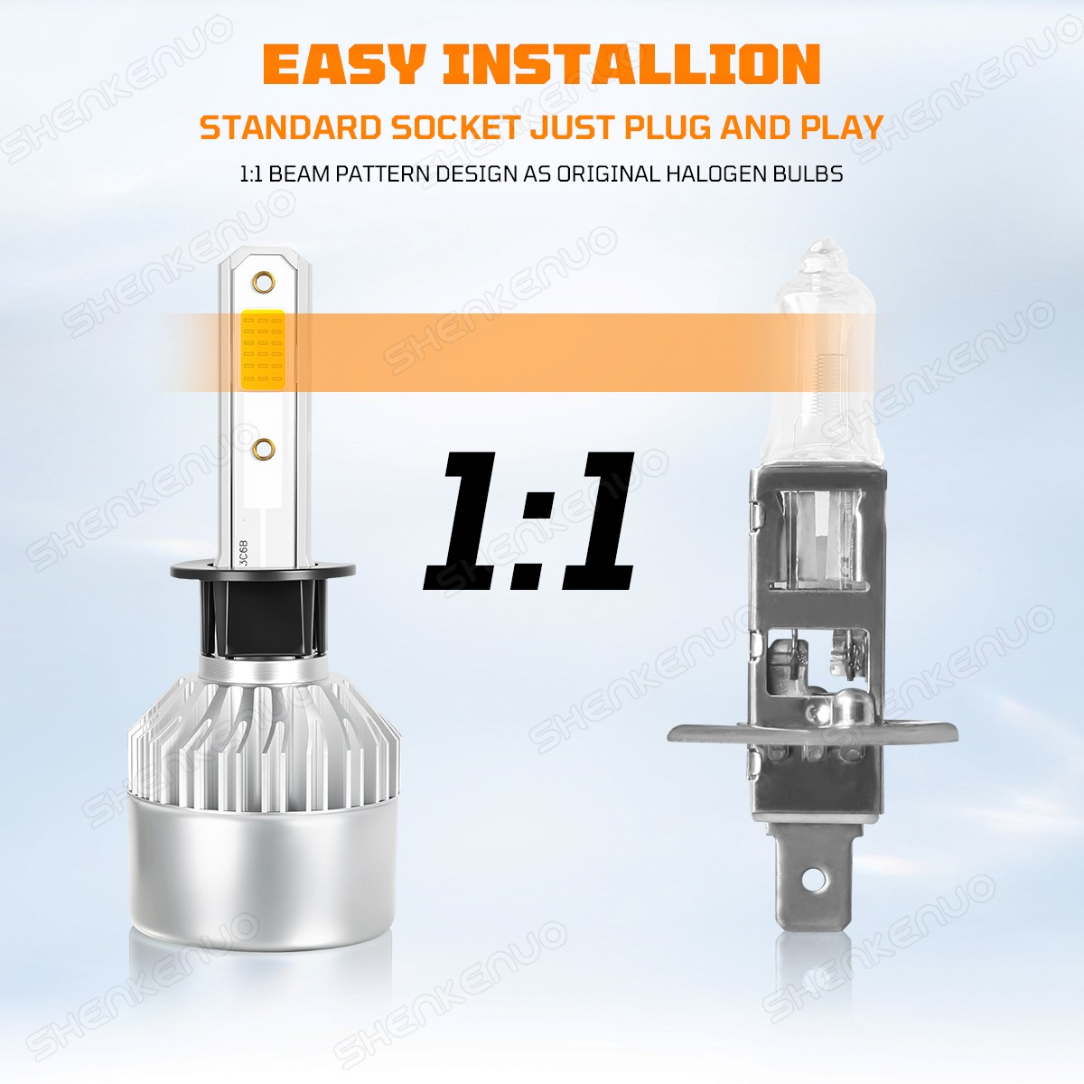For BMW X5 07-2013 LED Headlight Hi/Low Beam Bulbs 6500K White Combo 4PCS