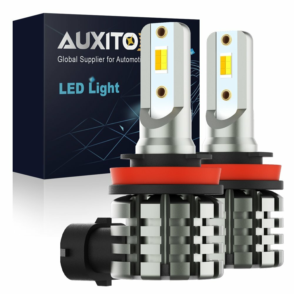 AUXITO H8 H11 Dual Color Switchback White Yellow LED DRL Fog Light Bulbs 4000LM