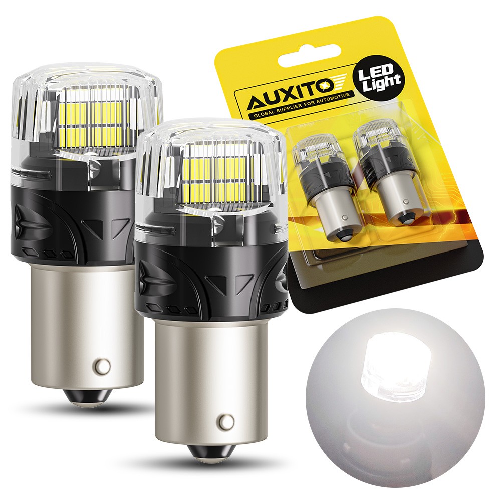 2pcs Super Bright White 1156 RV Trailer 16-SMD LED 1141 Interior Light Bulbs US