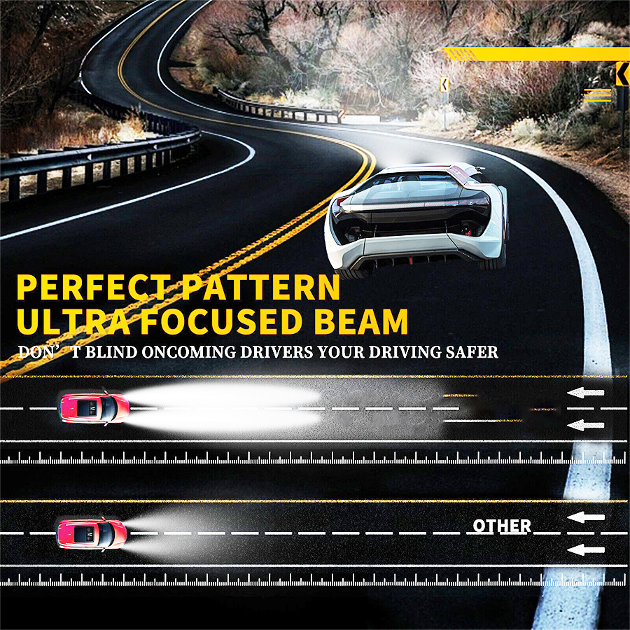 10000K LED Headlight Bright Bulbs For Chevy Silverado 1500 1999-2006 Hi Low Beam