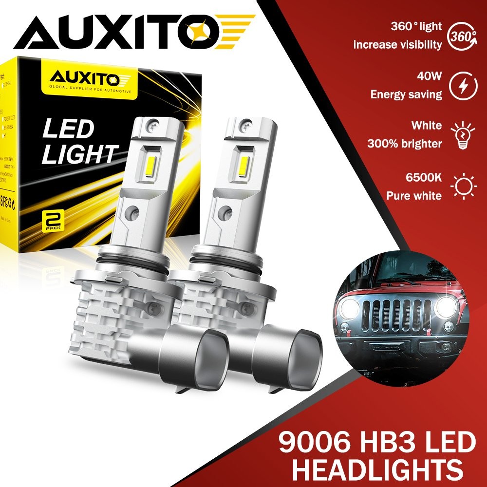 AUXITO 9006 LED Headlight Bulb Conversion Kit Low Beam White Super Bright 6500K