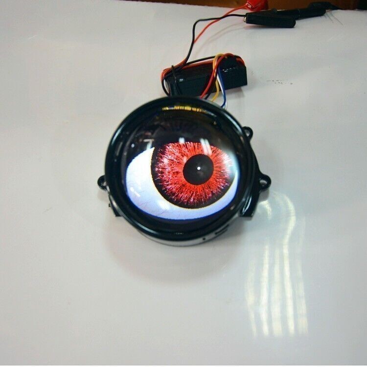 2Pcs 12V LED Red/Ice Blue/Green Devil Eyes Car Light WiFi Control Headlight Lens