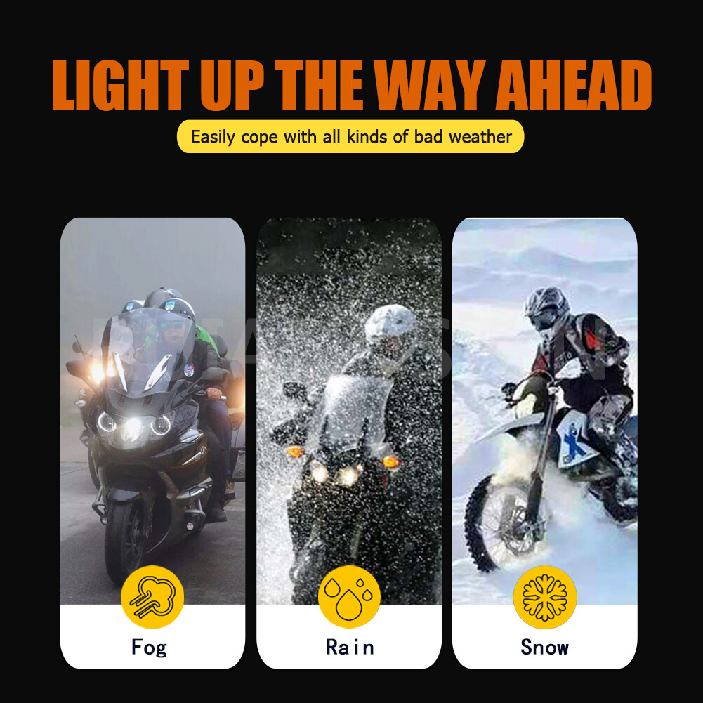 1PC P26S 44SMD LED Light For Motorcycle Headlight Bulb DRL Car Lamp White 10-80V