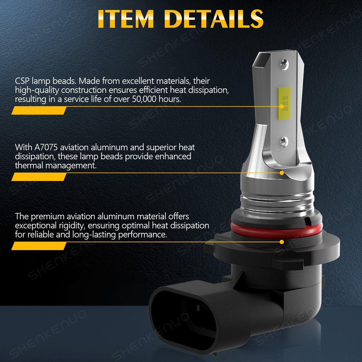 For Chevy Silverado 1500 2500 3500HD 2019-2021 LED Headlight High Low Beam Bulbs