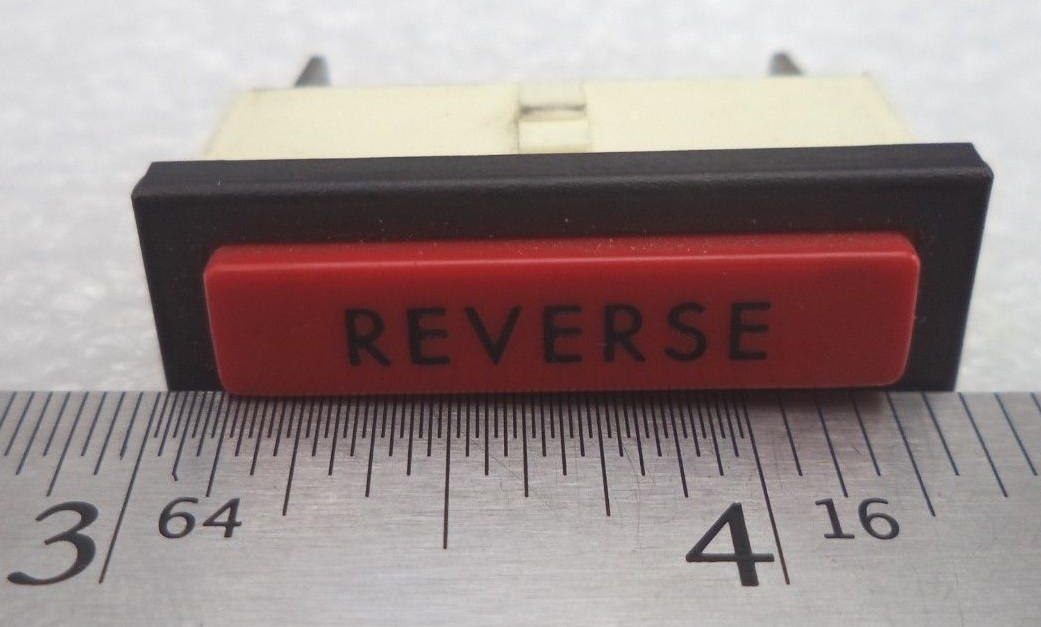 Commercial „REVERSE“ Red Rectangular Indicator Light, p/n 70-2382-3