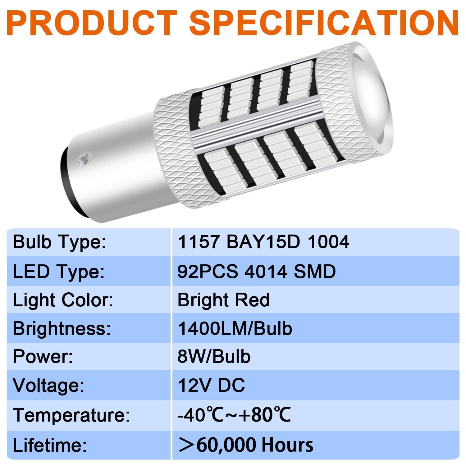 Newest 9-30V Super Bright Low Power Dual Brightness 1157 7528 2357 2057 BAY15D