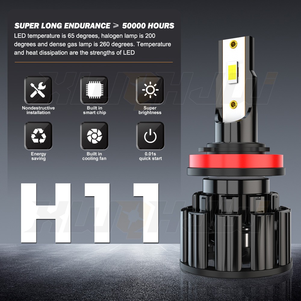 H11 70W CSP Canbus 8000k 8000K & Blue Headlight Fog Light Bulbs