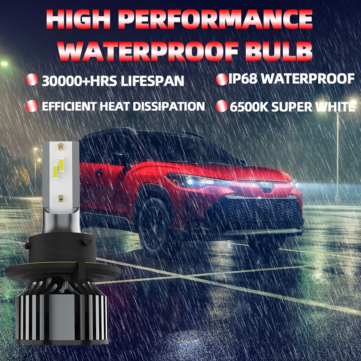 TTDBDAN 9008 For Dodge Durango 2004-2009 LED Headlight Bulbs Hi/Lo Beam 6500K