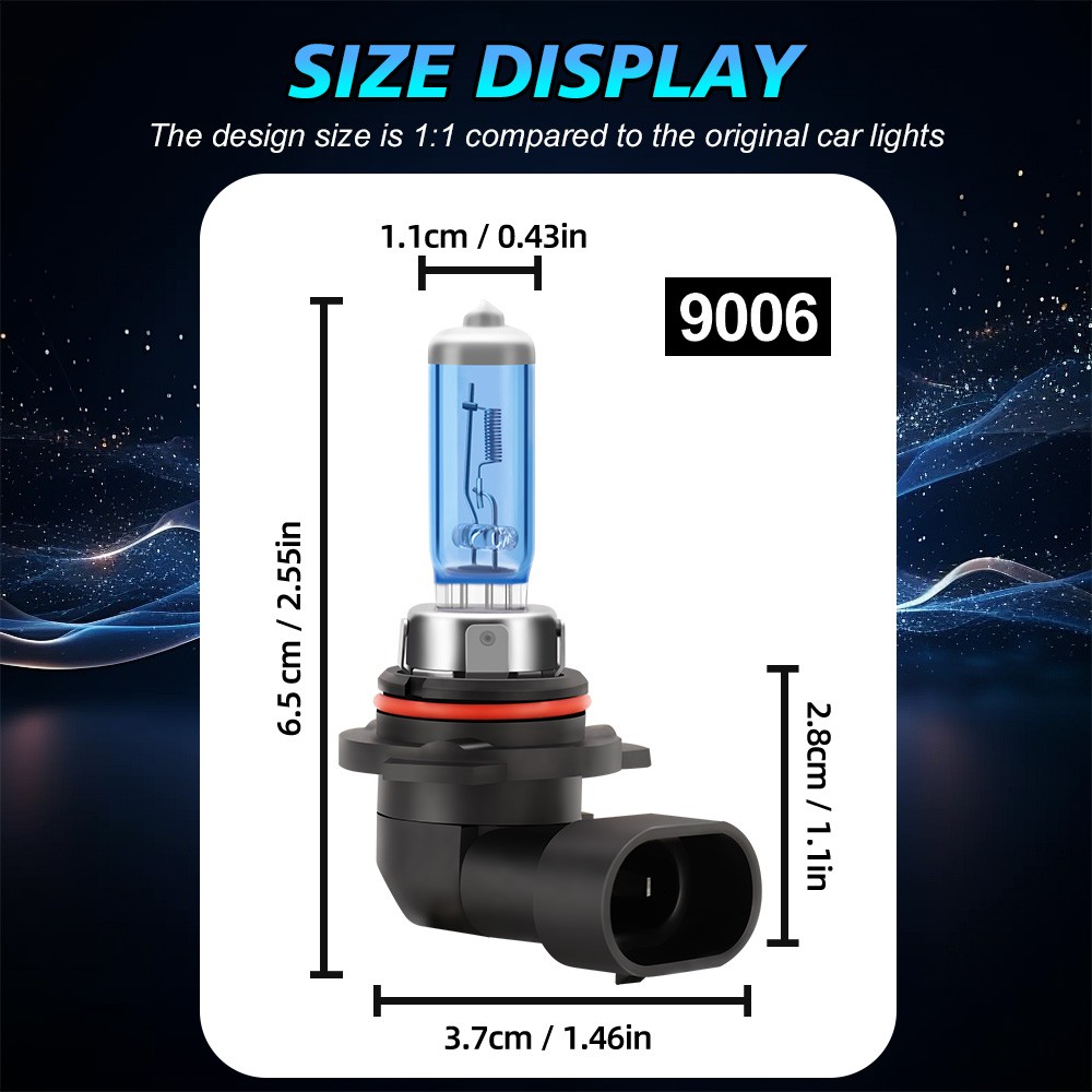 4x Halogen Headlight Bulbs 9005/9006 High/Low Beam For Lexus GS430 2001-2005