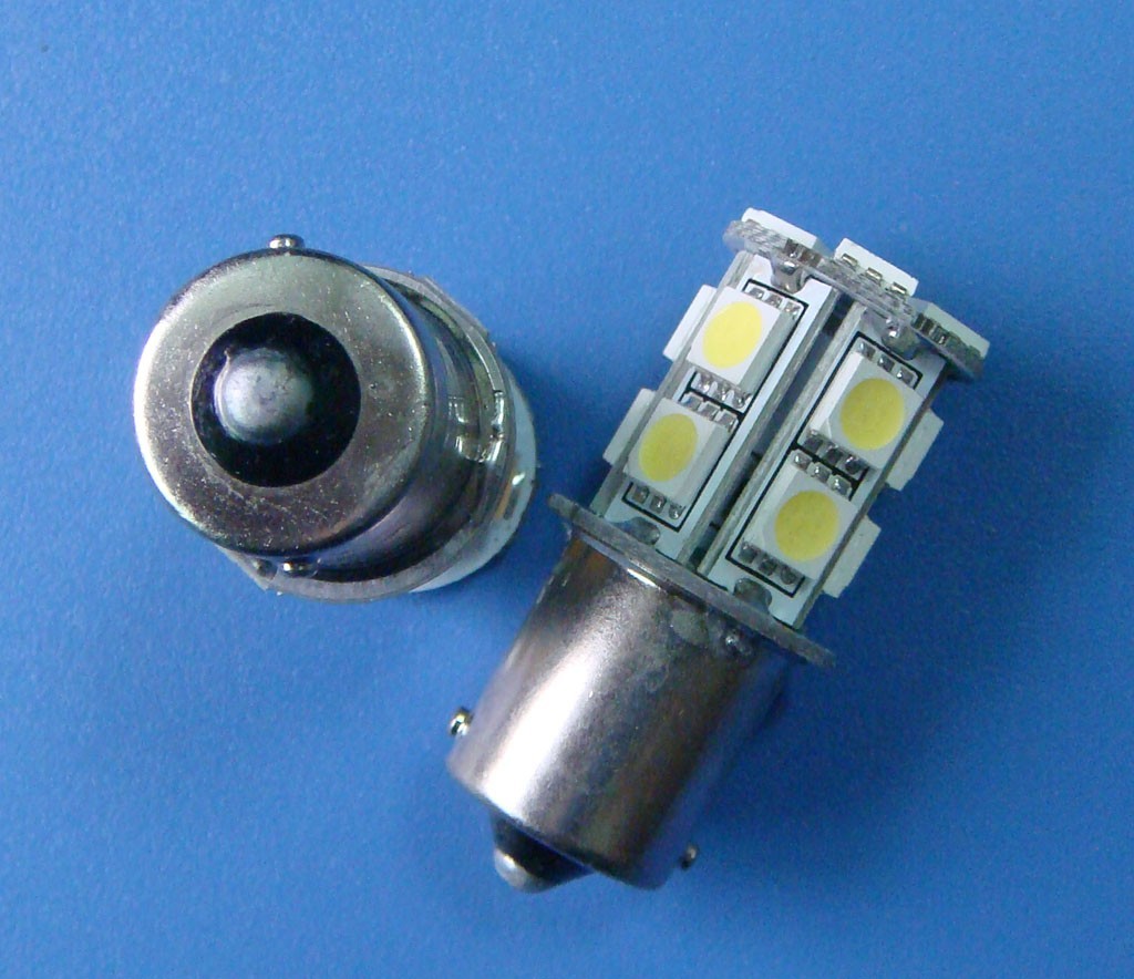 1x BA15S 1156 1141 LED bulb lamp 13-5050 SMD Light White AC12V/DC 12~24V #13AZW