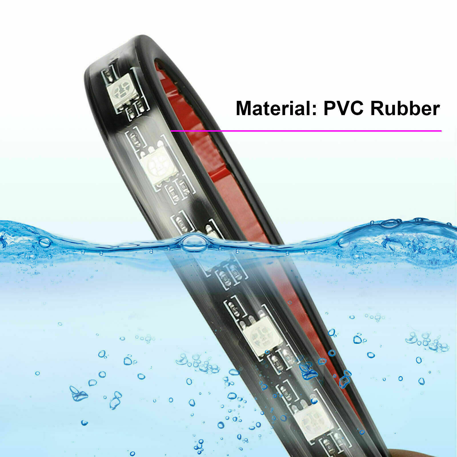 RGB LED Car Interior Accessories Floor Decor Multi-color Ambient Light Bar
