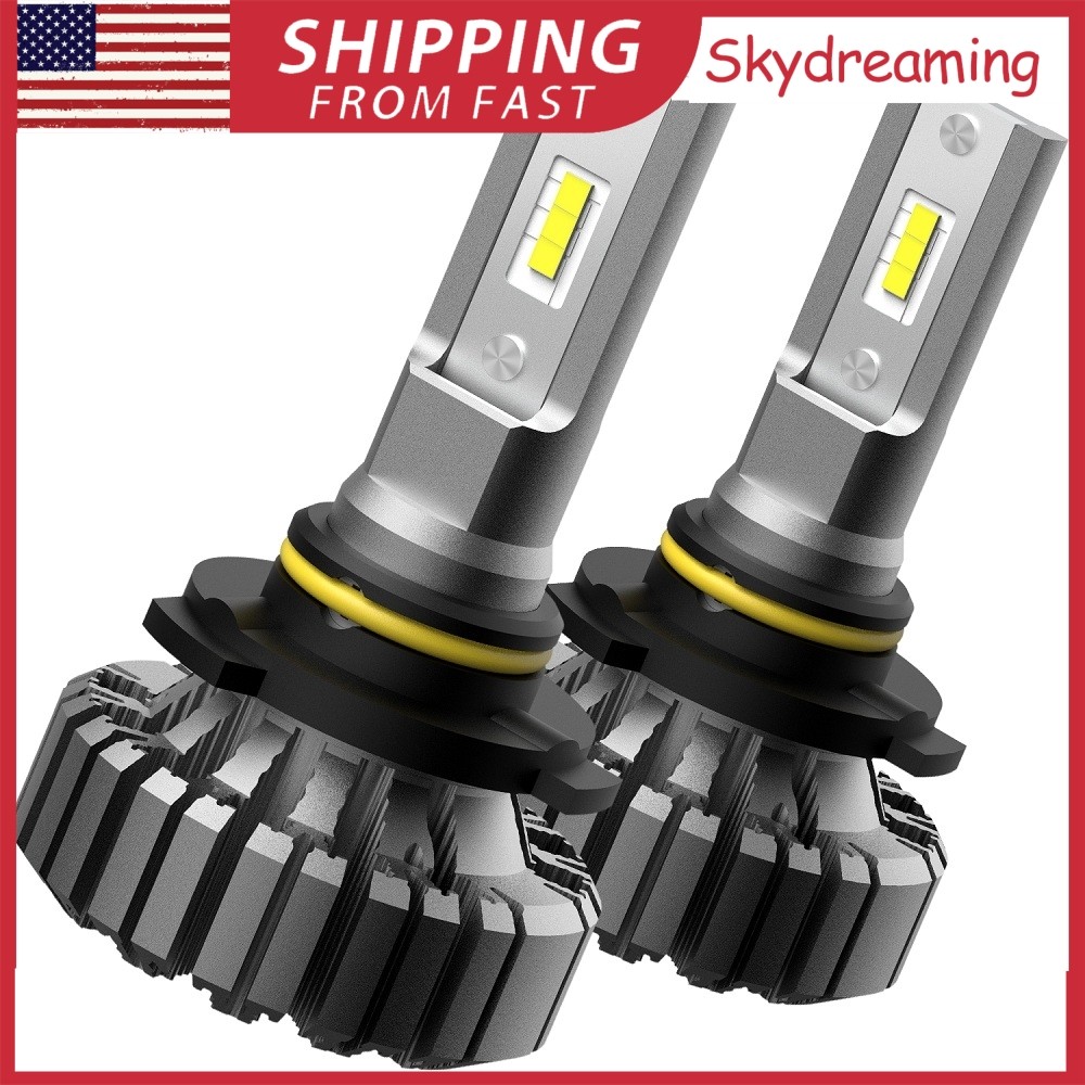 2set AUXITO H7 LED Headlight Bulb High Low Beam 6500K Super White 20000LM B3 USA