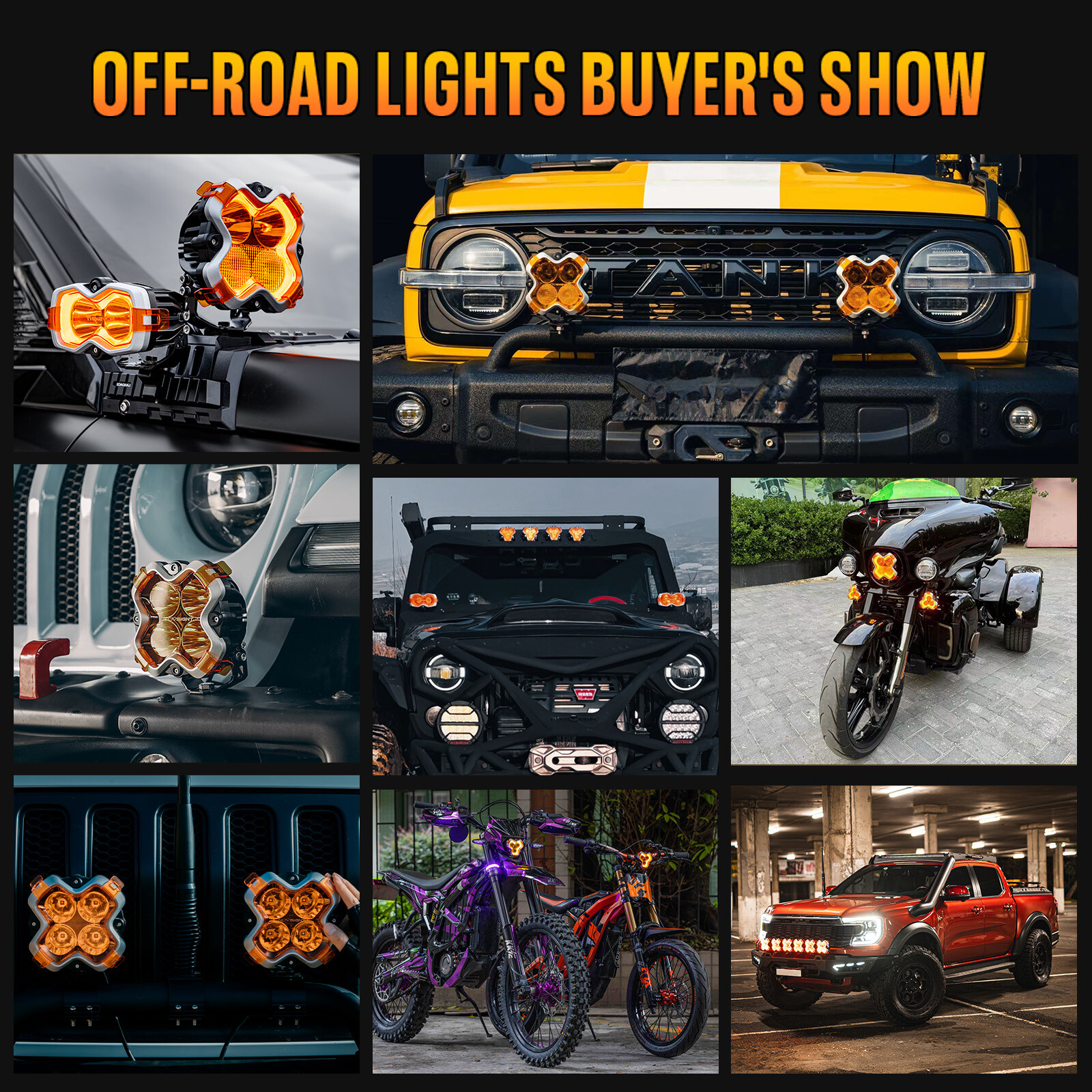 NOVSIGHT 3“ 4.5“ 6“ LED Light Cube Spot Flood Pods Driving Lamp Offroad ATV