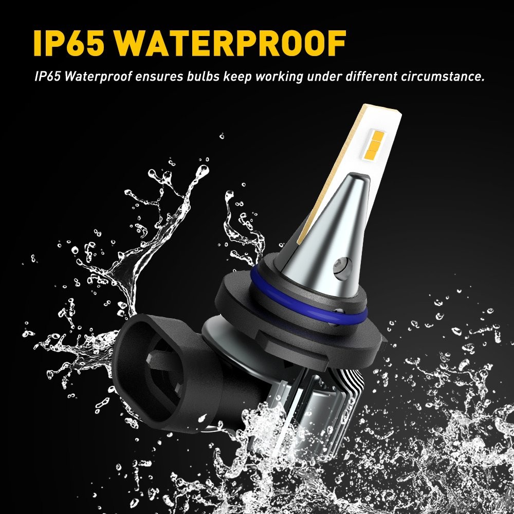 Canbus 100W 9006 HB4 LED Fog Light Lamp 3000K Golden Yellow Fanless Free Return