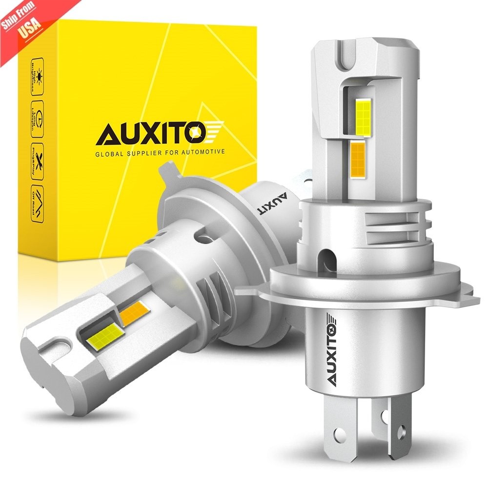 H4 LED Headlight Bulbs High/Low Dual Beams White&Yellow 6000K&3000K Dual Colors