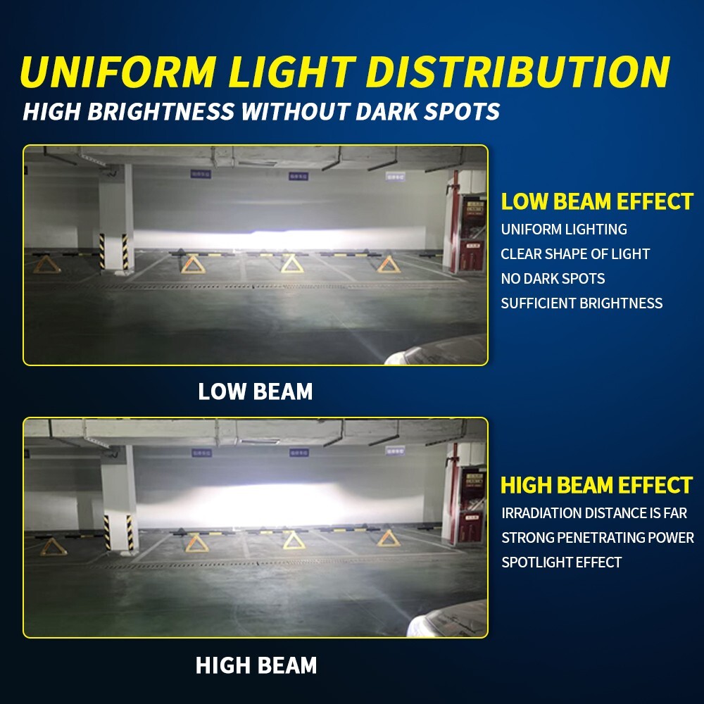 9005 9006 9012 H1 H4 H7 H11 LED Headlight Bulb Hi/Low Beam Cool White Fog Light
