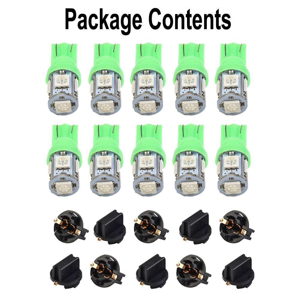 Replacement Car light socket 10pcs Plastic&LED Instrument Panel New High Quality