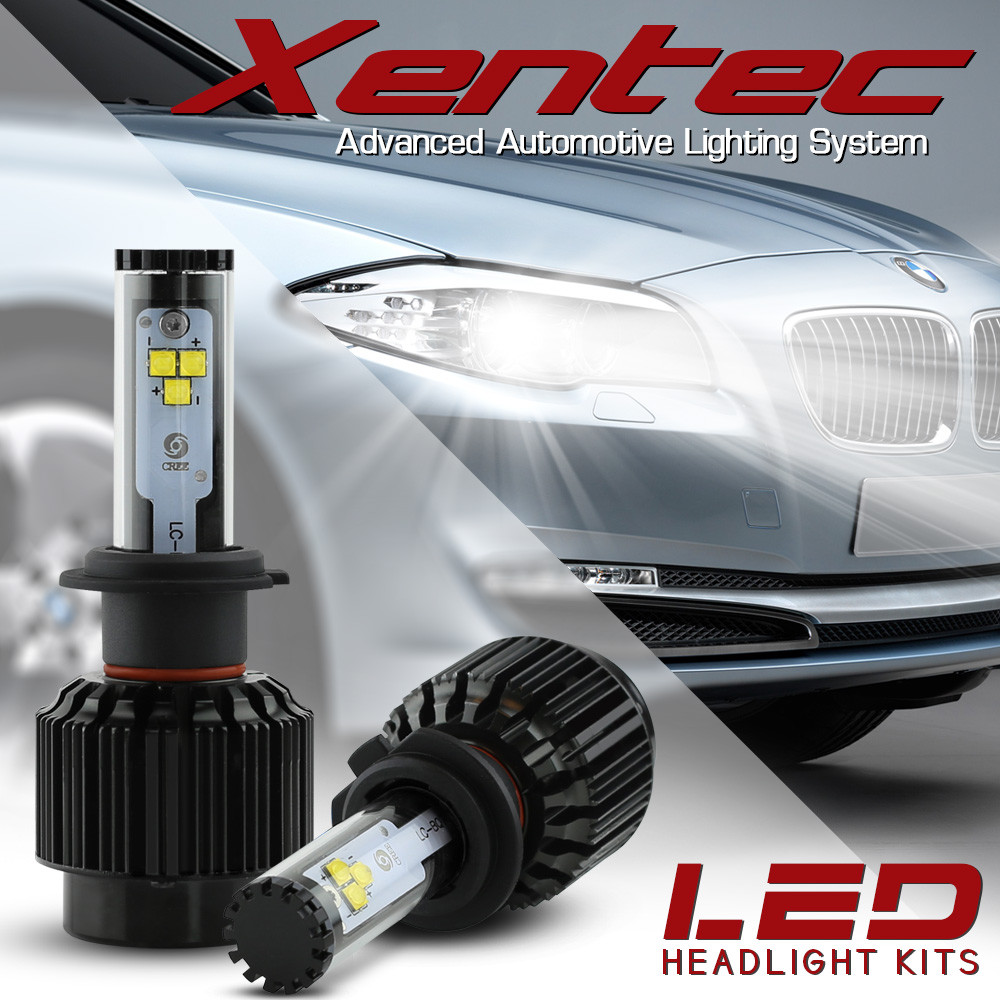 H4 9003 HB2 Cree LED Headlight Kit Hi/Low beams 488W 6000K Bulbs 48800lm HID Pai