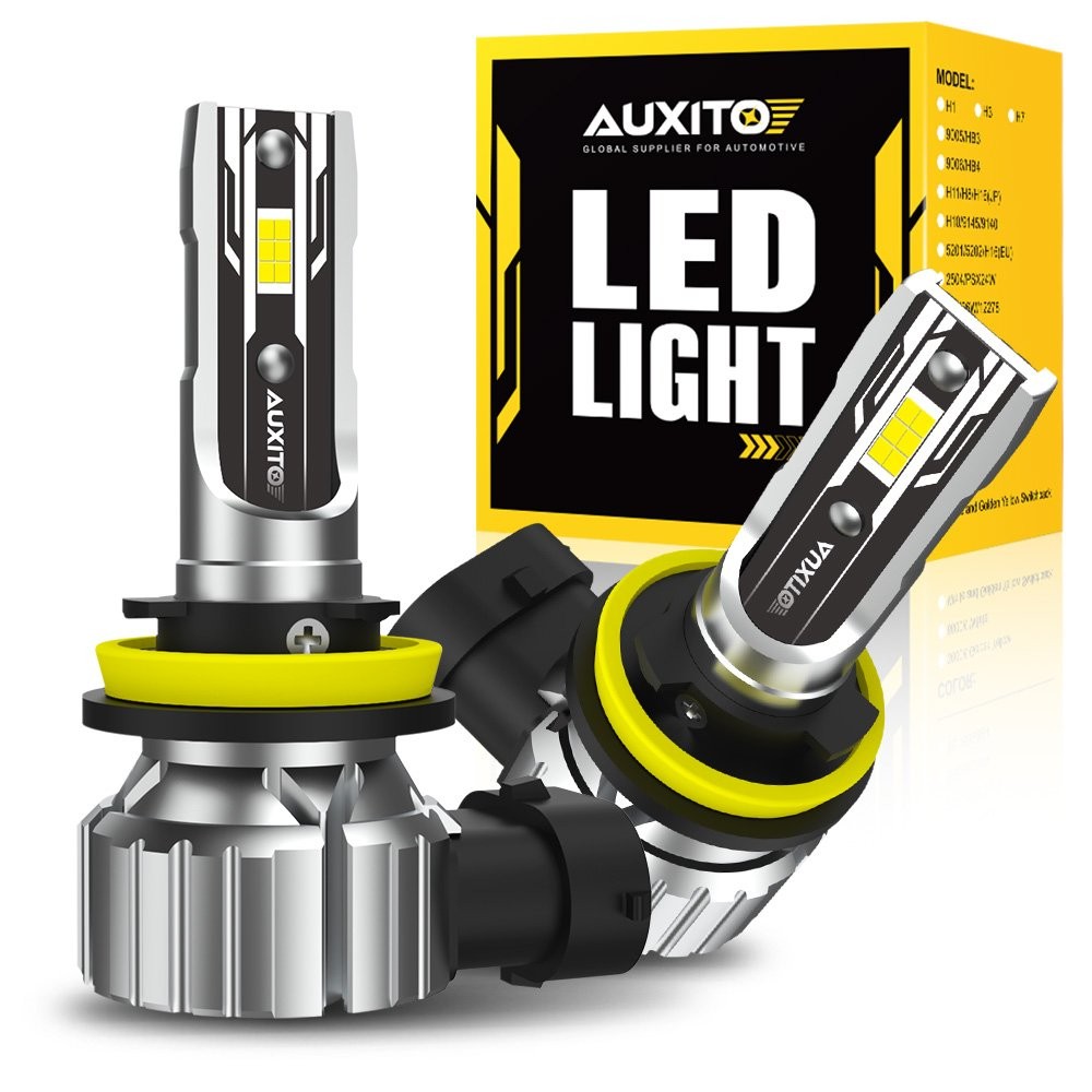 Auxito LED Headlight Combo High Low Beam Bulbs Kit Super White Bright Lamps Pair