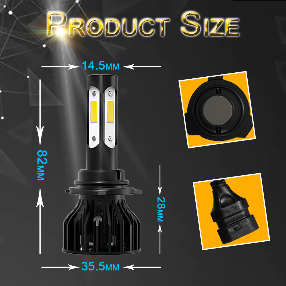 9005 9006 H11 LED Combo Headlight Fog Light Kit High Low Beam Bulb 6000k+3000k