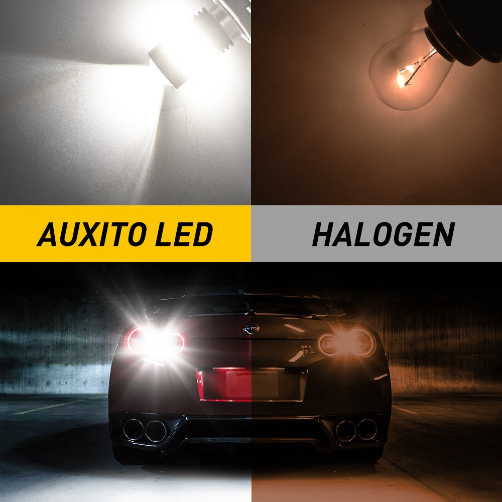 2x AUXITO LED Reverse Backup Light Ba15s P21W 7506 7506L 1156 White Bulb 2400LM