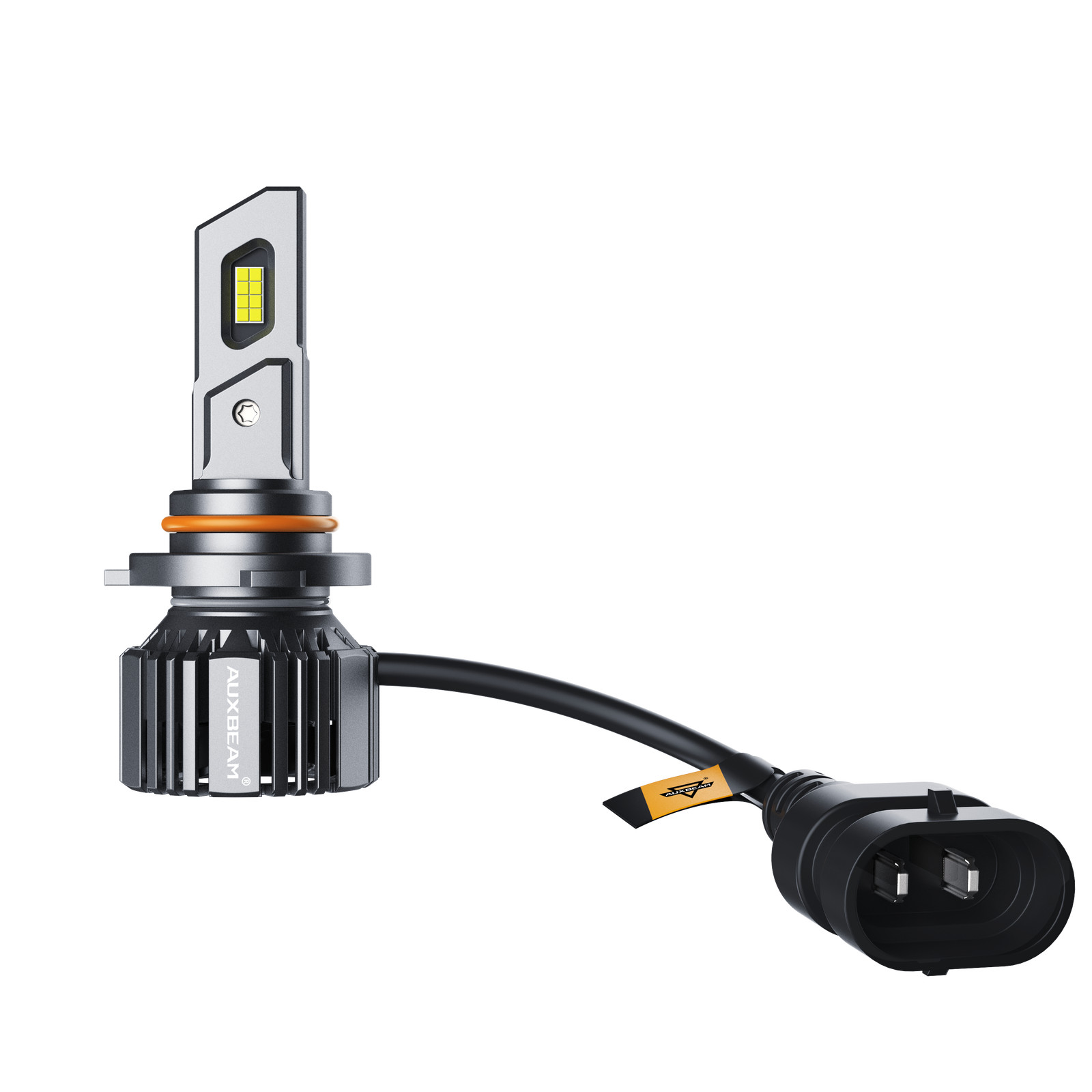 AUXBEAM 9005 9006 LED Headlight Bulb Hi/Low Beam Canbus 6500K White Super Bright