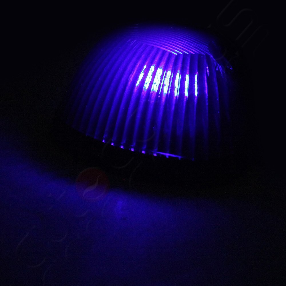 5pcs Smoke Lens Roof Top Cab Marker Lights + 5pcs Purple LED for Dodge Ram New