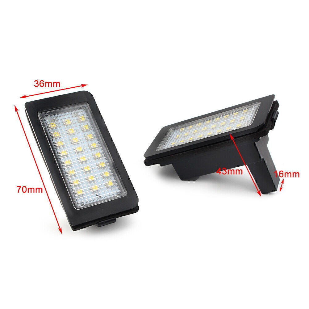 LED Number License Plate Lamp Lights White For BMW E38 7 Series 1995-2001 CanBus