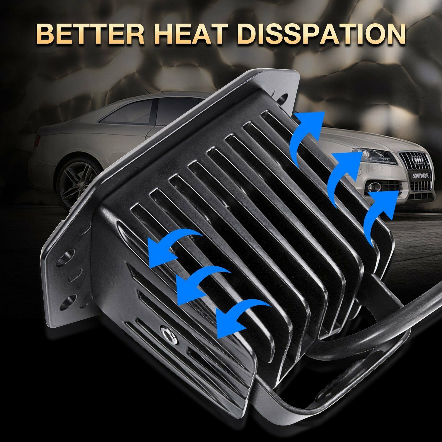 For Ford F250 F350 F450 1999-2016 Rear Bumper 160W Flush Mount LED Pods Spot 2Pc