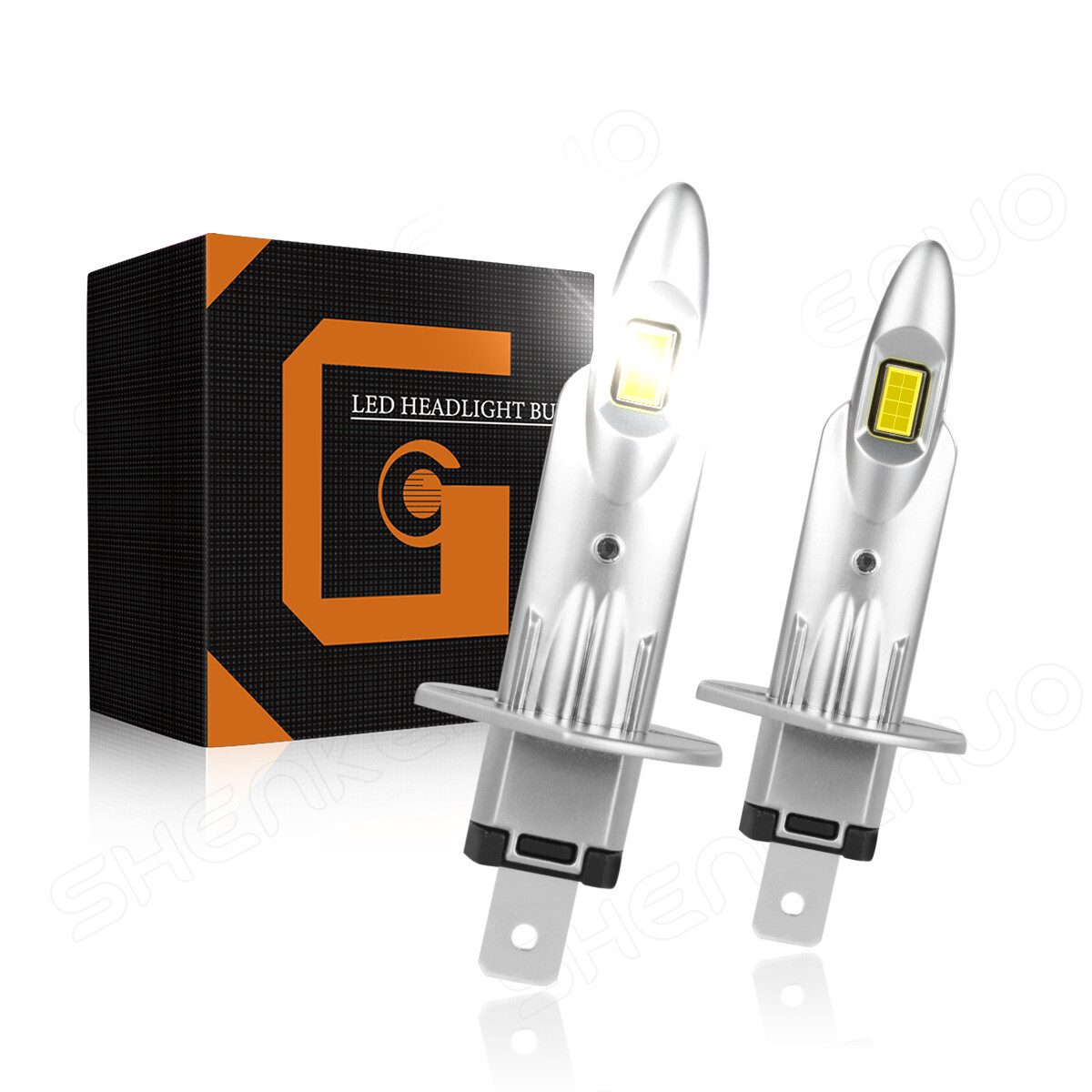 Super White H1 LED Headlights Bulbs Conversion Kit High Low Beam Lamp 6500K