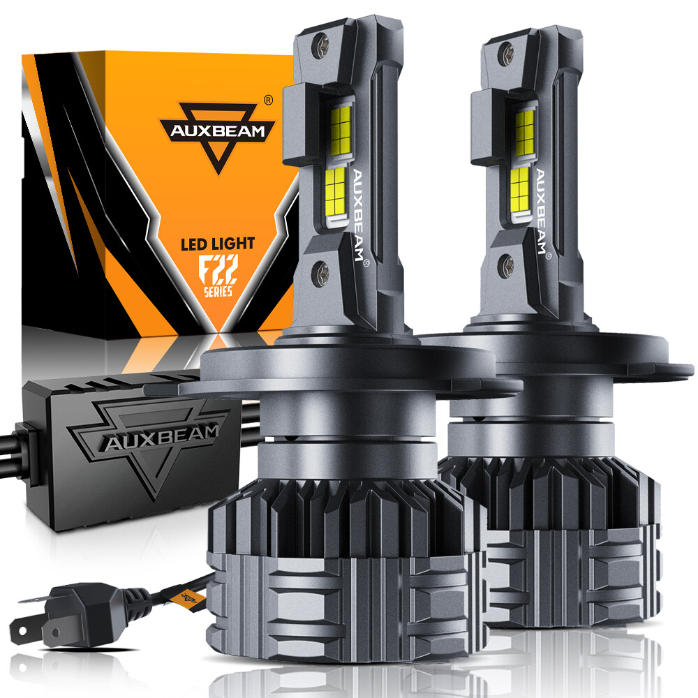 AUXBEAM GX H4 9003 HB2 Canbus LED Headlight Bulbs Hi/Lo Beam Super Bright 6500K