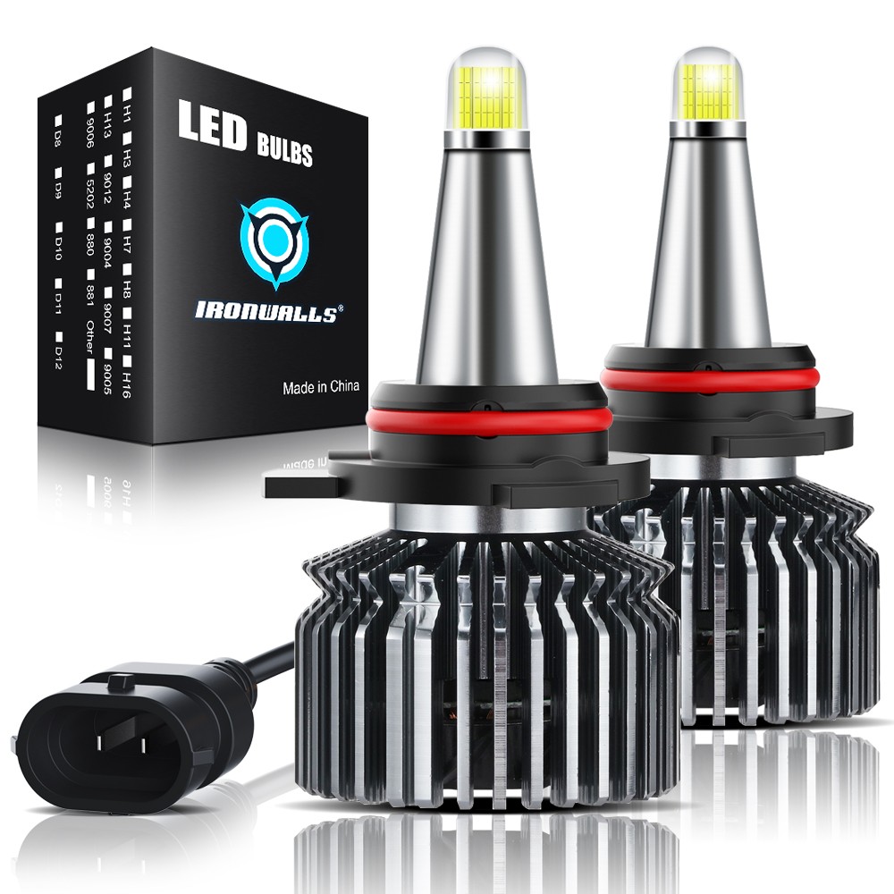 8Sides 9005 LED Headlight Bulb Conversion Kit High Beam White Super Bright 6000K