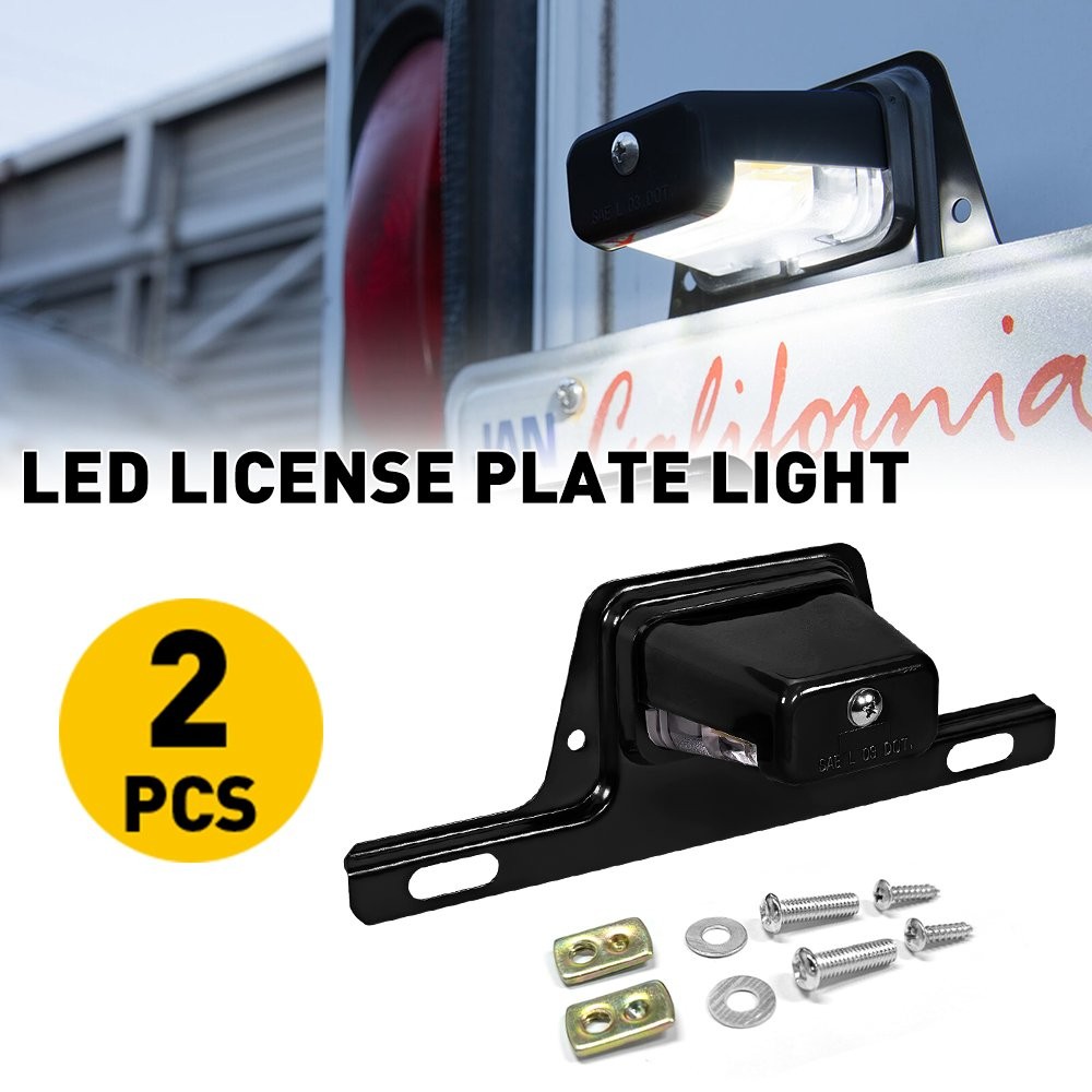 For Universal LED License Plate Light Tail Car Camper Trailer Truck Waterproof