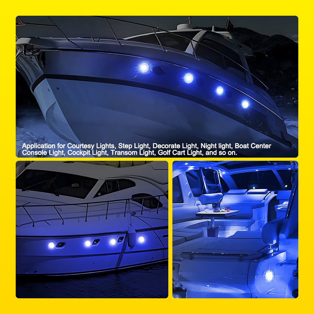 90led IP68 Waterproof Surface Mount Underwater Marine Boat Led Lights